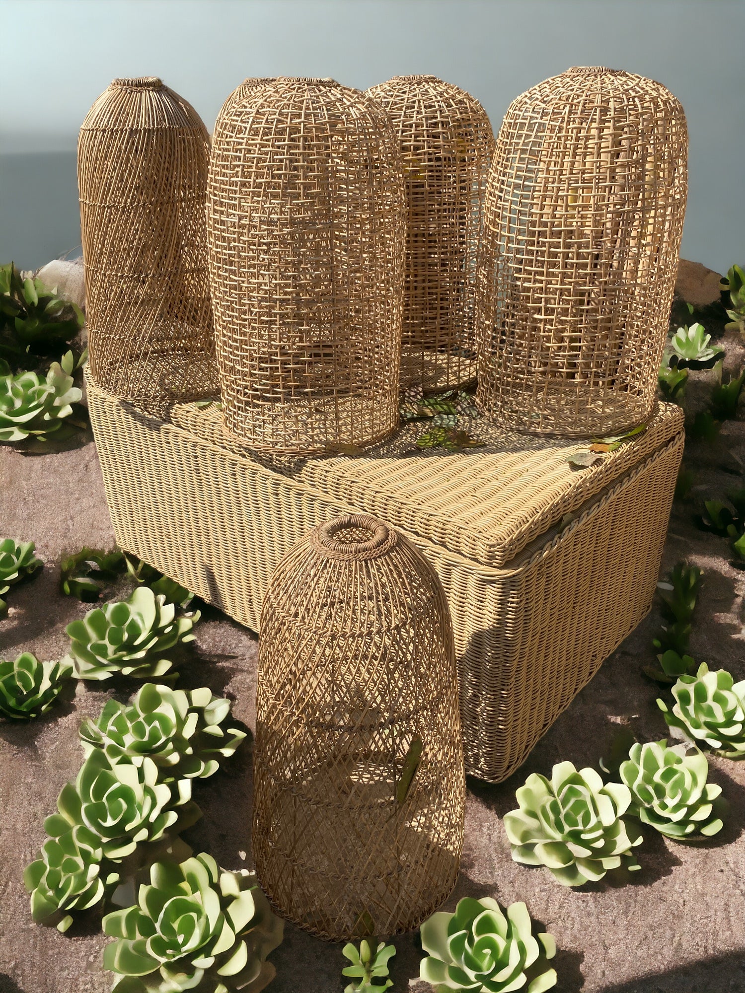 001 Rattan Peel Light pendant