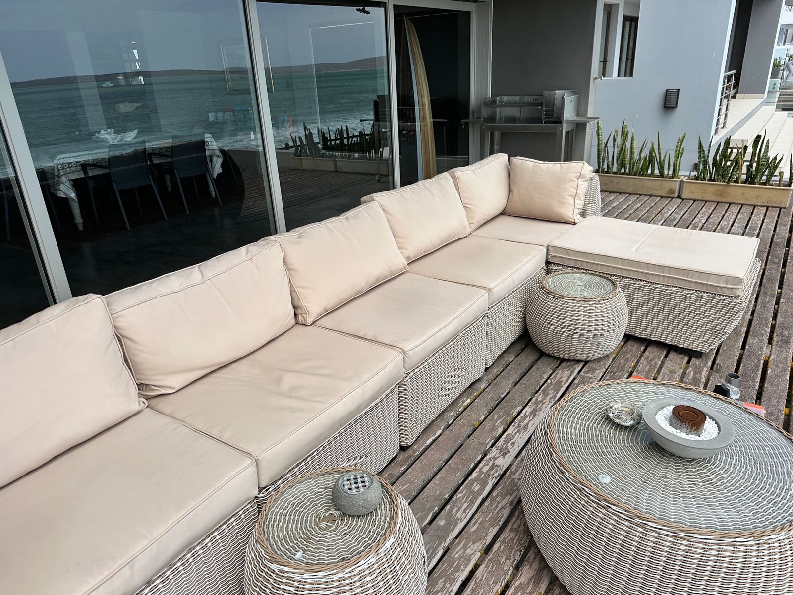Outdoor Furniture L-shaped Corner Luxury Set 11 Piece  (Bulky Design)