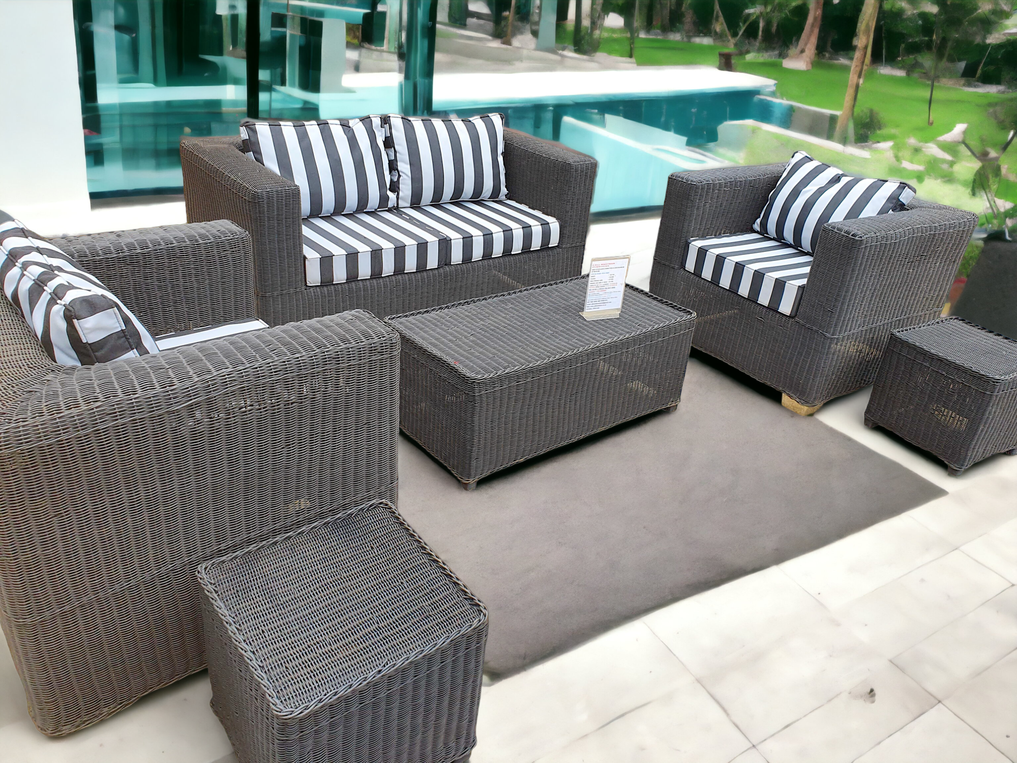 Outdoor Furniture Flat-top design 4-Seater