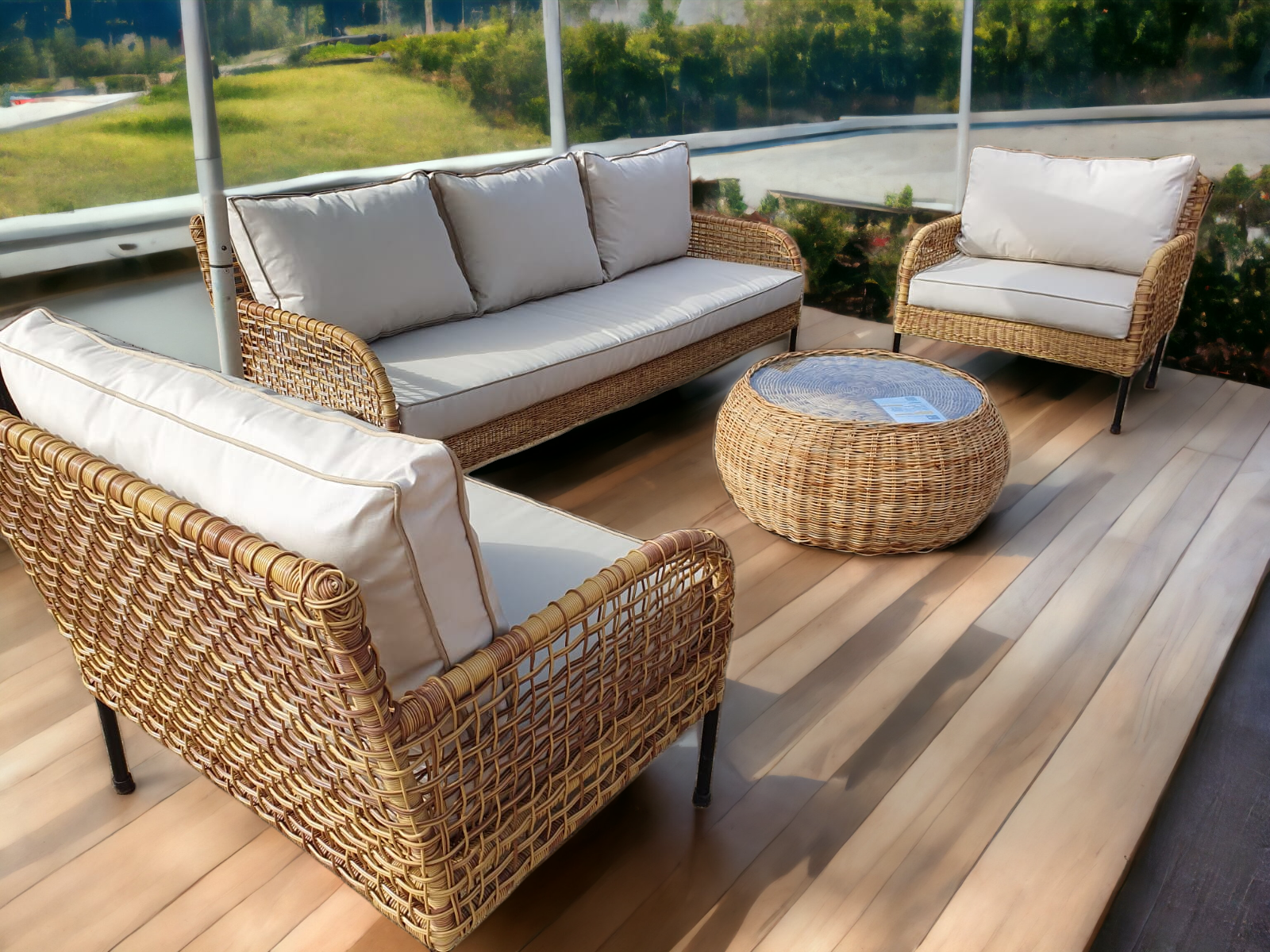 Outdoor Lounge onyx design synthetic wicker  Occasional chairs