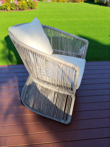 Restaurant rope lounge chair
