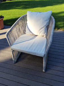 Restaurant rope lounge chair