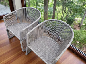 Restaurant rope lounge chair