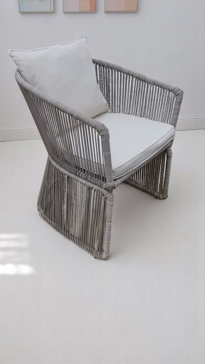 Restaurant rope lounge chair