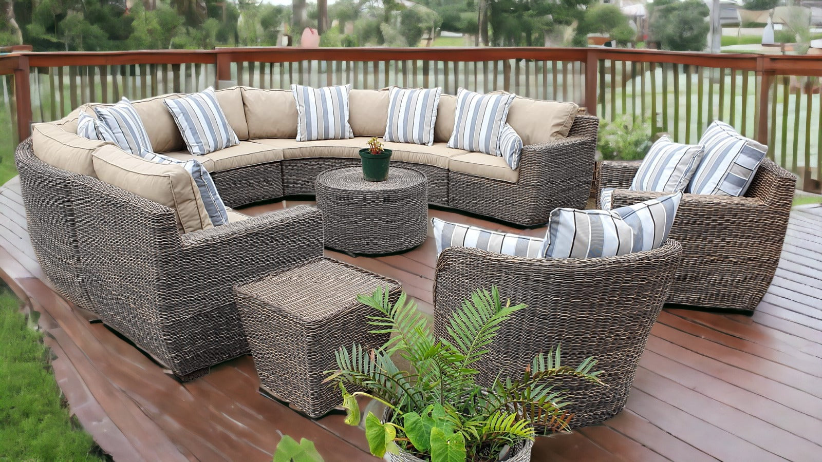 Outdoor furniture sofa set The Boma Moon curved Design
