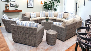 Outdoor furniture sofa set The Boma Moon curved Design