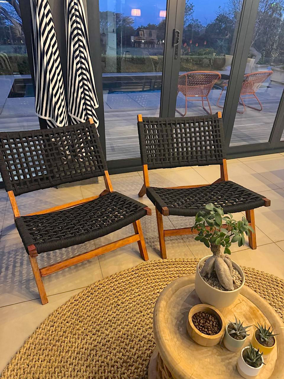Veranda outdoor rope lounge chair