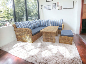 Kubu Rattan Furniture 6-Seater L-shaped Corner Set