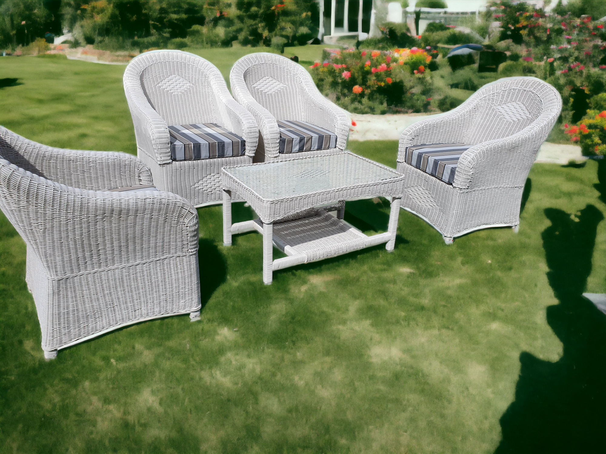 Outdoor Furniture Serengeti 4-Singles  (double weave design)