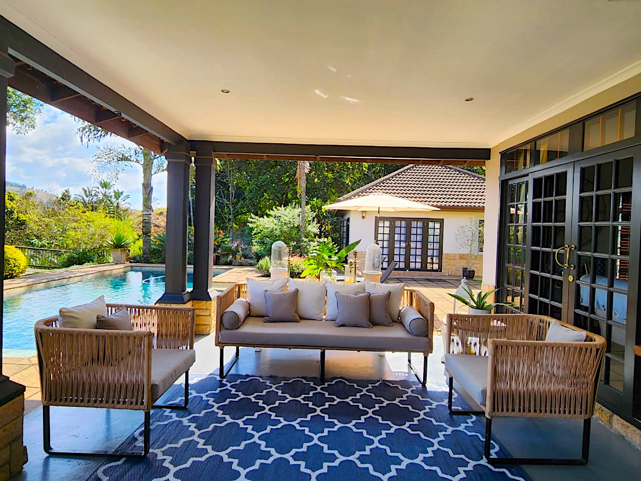Outdoor Furniture Woven Rope 5-seater