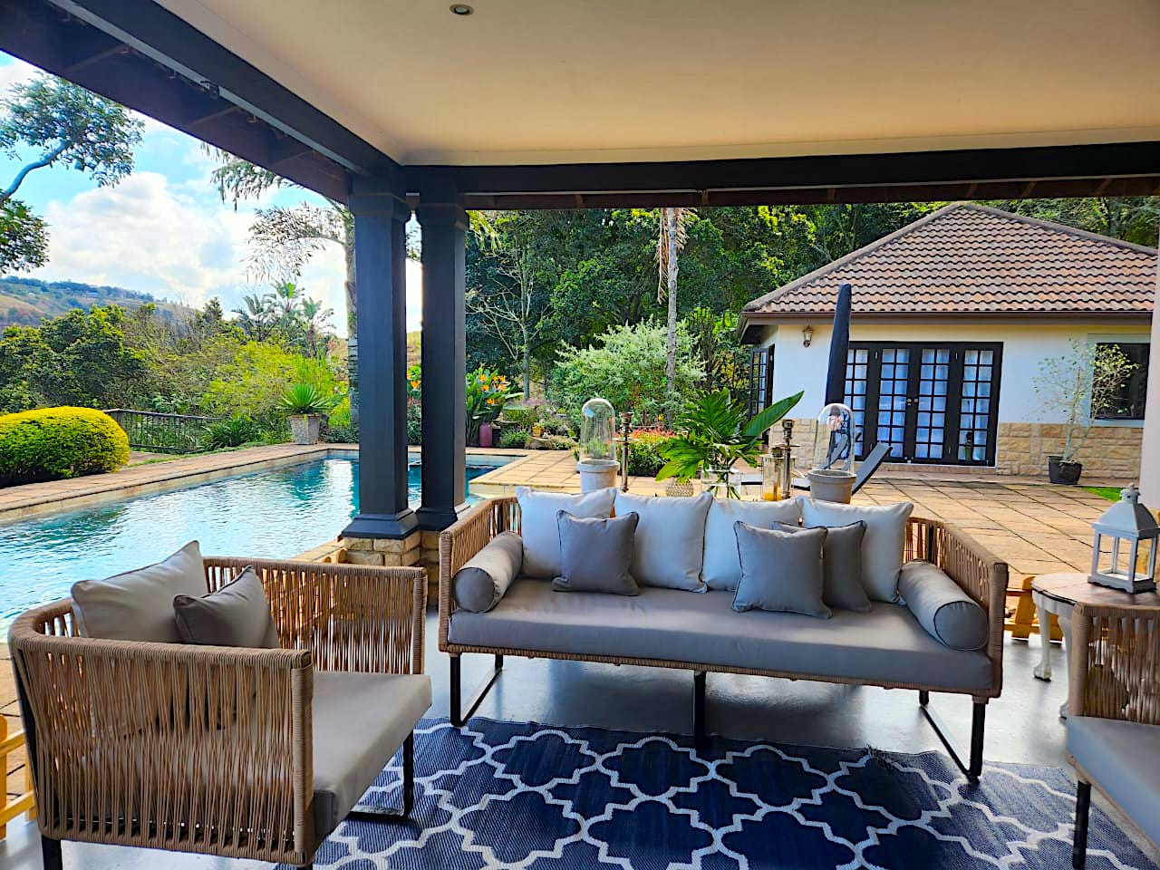 Outdoor Furniture Woven Rope 5-seater