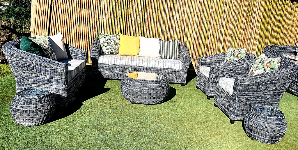 Outdoor Furniture Round double Weave Set 7-Seater freeshipping - PATIO GURU SHOP