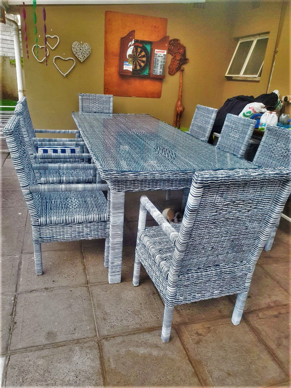 Outdoor Dining room Furniture 8-Seater set (Arm Rest- Single weave design) freeshipping - PATIO GURU SHOP