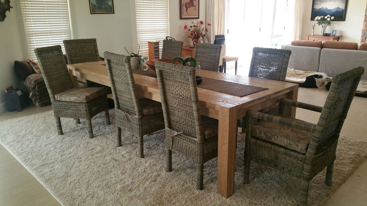 Outdoor Dining room Furniture 8-Seater set (Single weave design) freeshipping - PATIO GURU SHOP