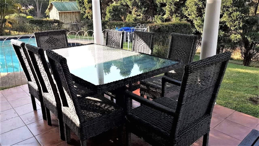 Outdoor Dining room Furniture 8-Seater set (Single weave design) freeshipping - PATIO GURU SHOP