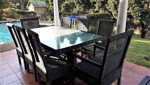 Outdoor Dining room Furniture 8-Seater set (Single weave design) freeshipping - PATIO GURU SHOP