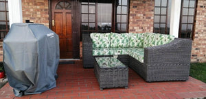 Outdoor Furniture Lower Arm Design Corner Lounge 5-Seater freeshipping - PATIO GURU SHOP