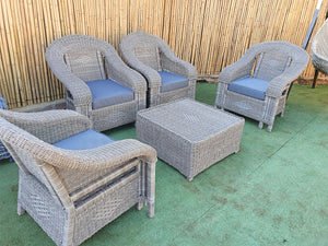 ﻿Outdoor Furniture (6-Legs Design) 4-Single Seater