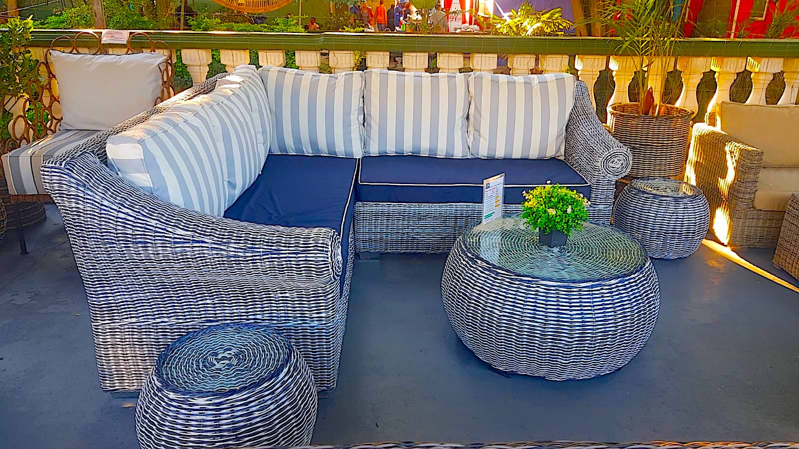 Outdoor Furniture L-shaped Corner Lounge 5-seater (Rhona Design)