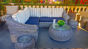 Outdoor Furniture L-shaped Corner Lounge 5-seater (Rhona Design)