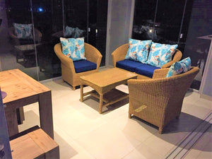 Outdoor Furniture Ward Design Double Weave 4-Seater freeshipping - PATIO GURU SHOP
