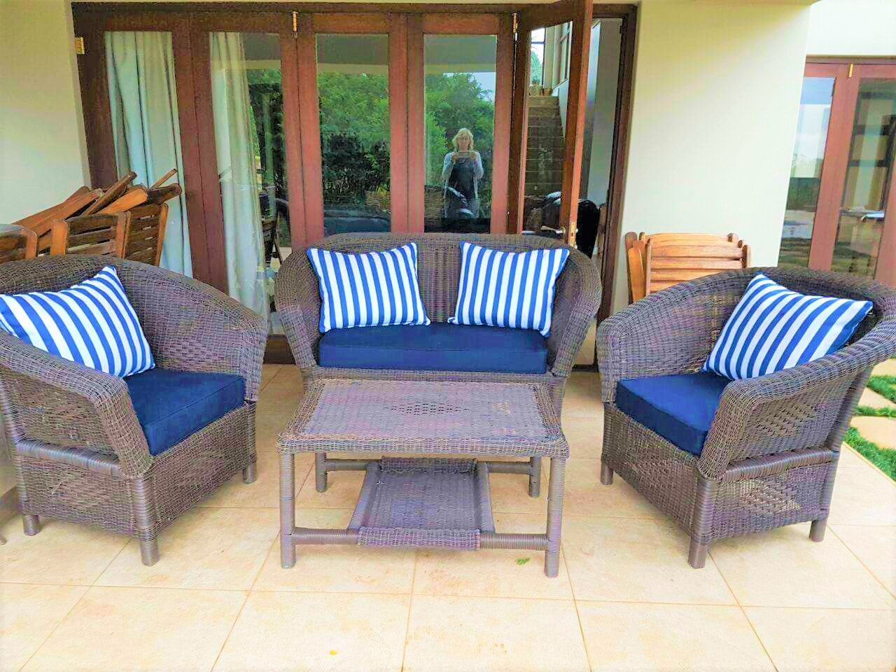 Outdoor Furniture Ward Design Single weave 4-Seater Set freeshipping - PATIO GURU SHOP